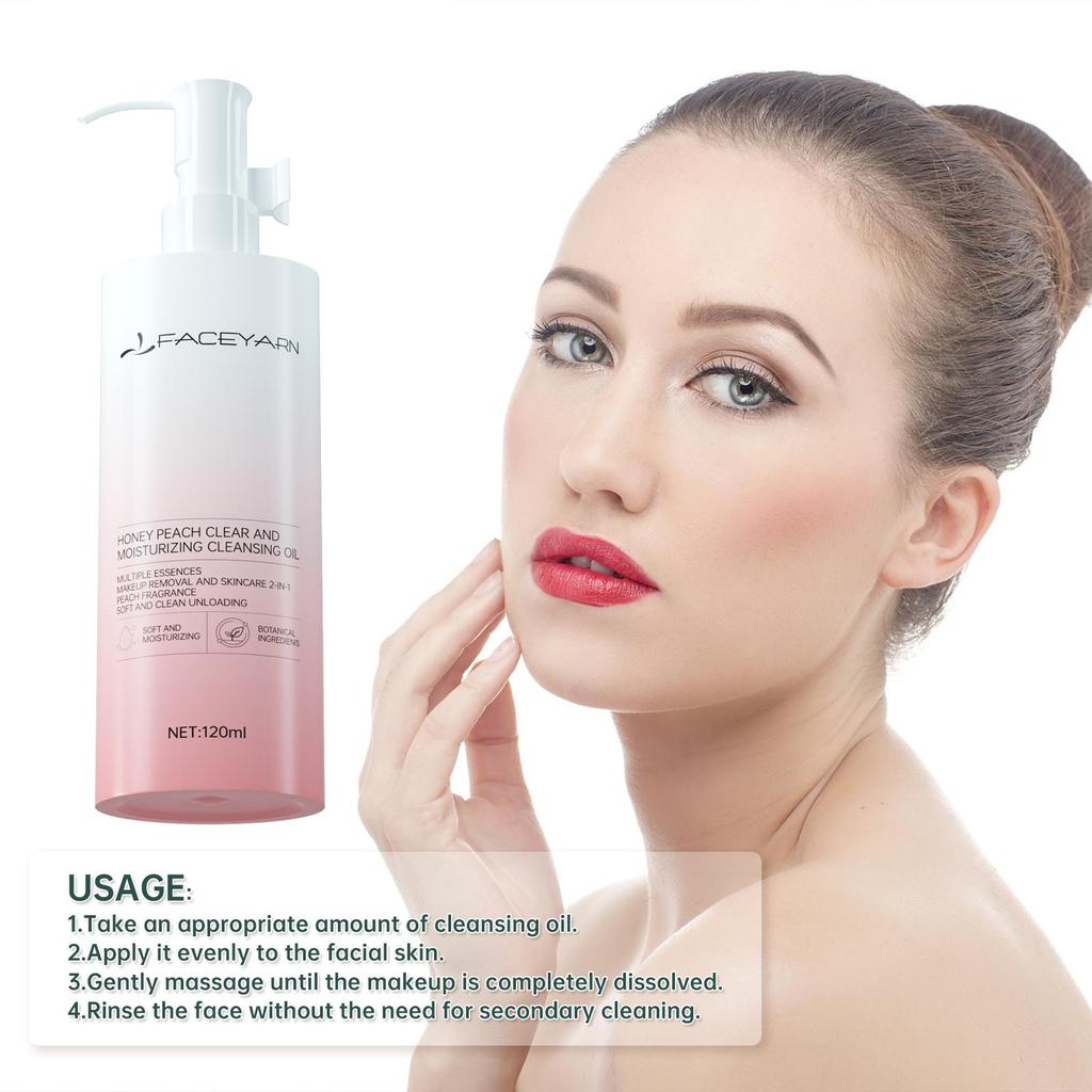 Увлажняющее очищающее масло Séfralls Peach Moisturizing Cleansing Oil 120 мл Легко растворяет остатки макияжа, глубоко очищает,