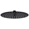 VidaXL Rain Shower Head Stainless Steel 25 Cm Round Black