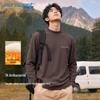 Jeanswest Men's Antibacterial Fleece-Lined Long Sleeve Mock Neck T-Shirt