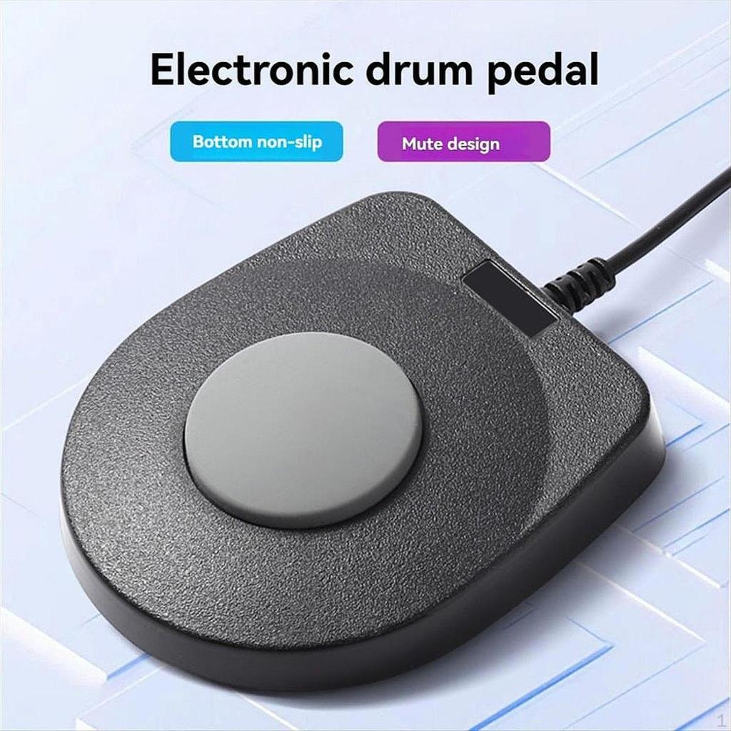 Electronic Drum Sustain Pedal Black Tone Modules Multifunction Sturdy Music Instrument Accessories