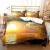 Sun Pattern Duvet Cover Set Double Single Full Size Bohemian Style Bedding Set for Teens Adults Bedroom Decor with Pillowcase