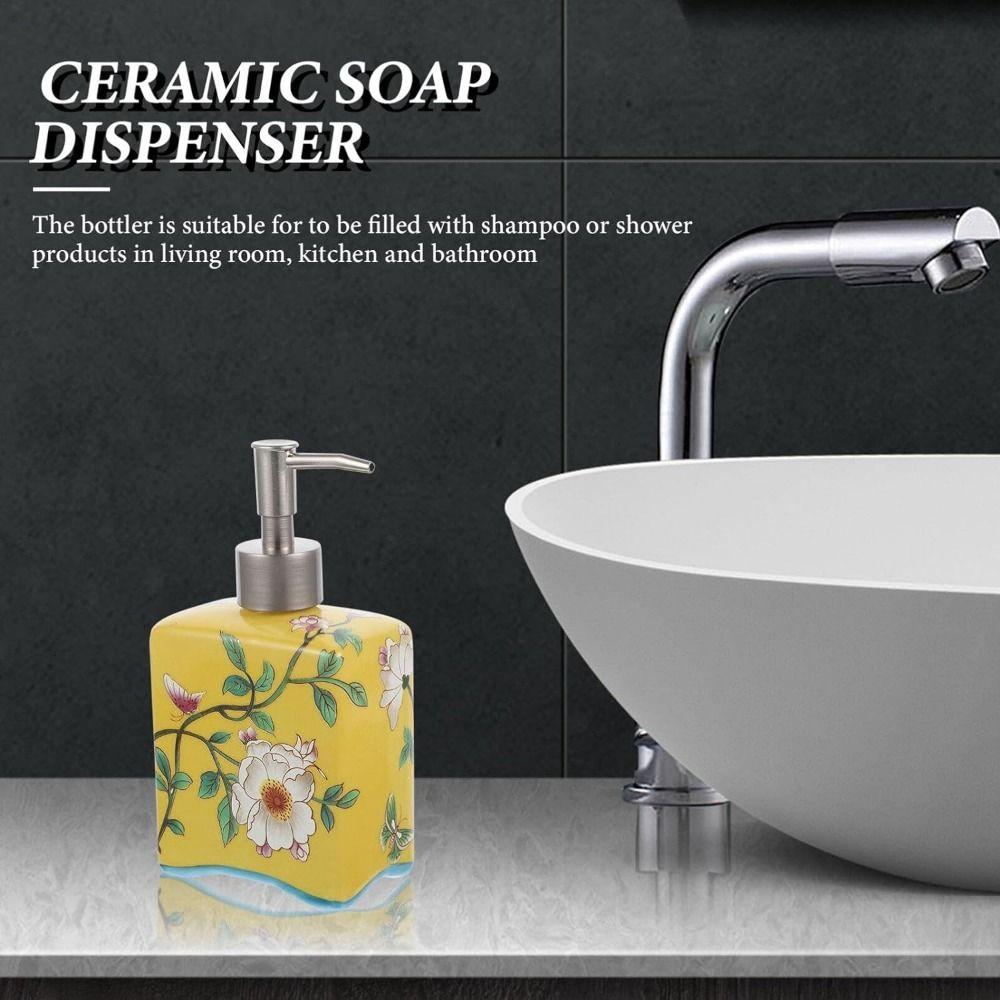 Дозатор мыла для рук в китайском стиле, многоразовый дозатор для лосьона, контейнер для шампуня, ванная комната