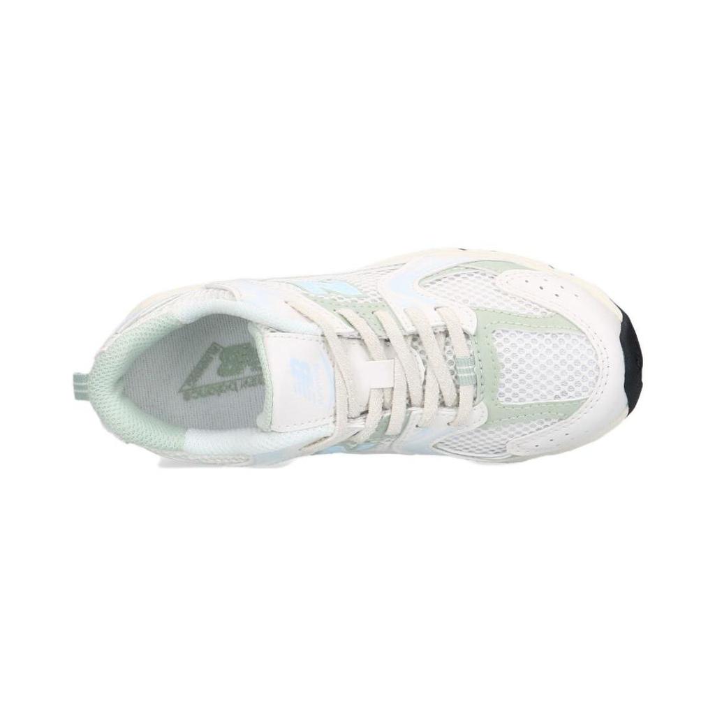 New Balance Nb 530 Durable Low Top Kids Running Shoes Kids Running Shoes White Green PZ530ZO