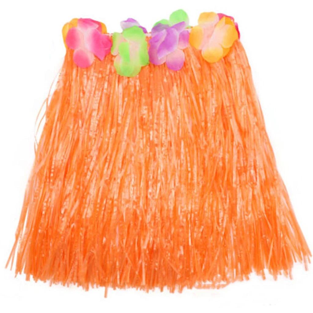 30 см гавайская карнавальная вечеринка детская юбка из травы летняя пляжная вечеринка украшения Aloha Luau наряд тропические гавайские украшения на день рождения