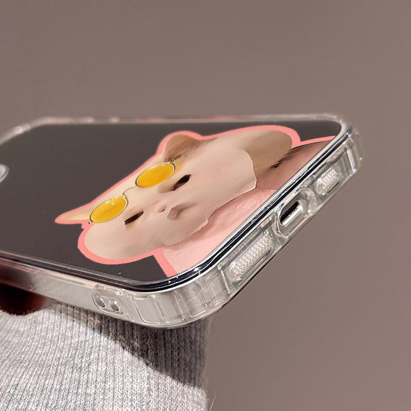 Mobile Phone Cases for iPhone 11 13 XR 15 Pro Max 12 14 Pro Max Case iPhone 16 XS Max Mirror Protective Case Mirror Exquisite Cartoon Waterproof