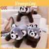 Gray Sitting Lying Raccoon Plush Toy Stuffed Animal Doll Decoration Kids Gift