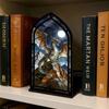 Многоцветный книжный уголок Акриловый светопропускающий Настольная композиция Креативный подсвечник Домашний декор