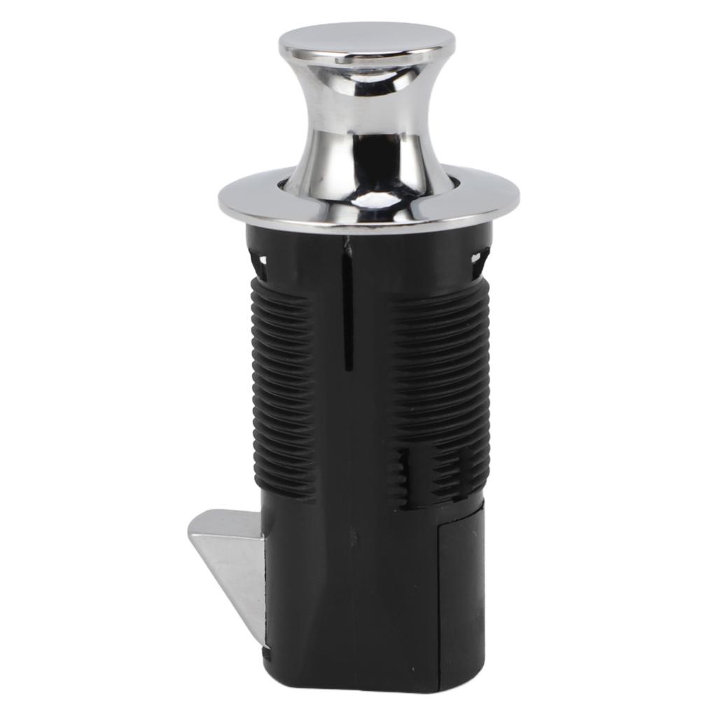 Cabinet Lock Zinc Alloy ABS Secure Round Embedded Push to Open Lock for File Drawer Cupboard Mailbox RV Furniture Chrome