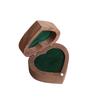 Anti-collision Walnut Wood Rings Box 1/2 Slots Rings Bearer Box  Marriage Anniversary