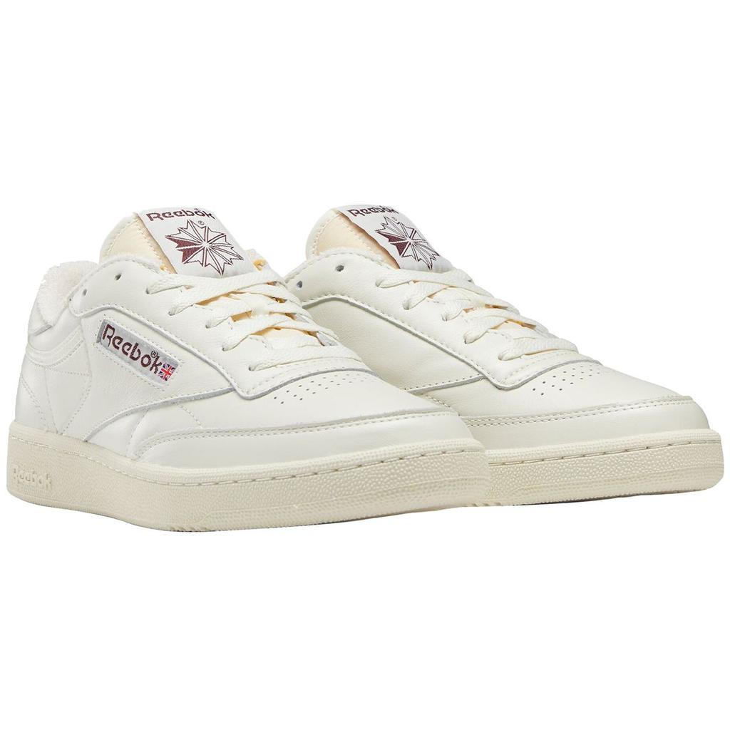 Reebok Club C 85 Vintage Chalk Maroon Unisex Sneakers Cream Alabaster 100007795