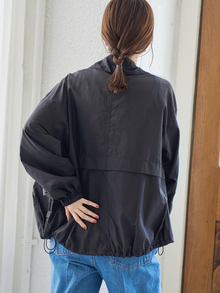 Ветрозащитный блузон из прозрачного нейлона рипстоп Cohen 76606000009 0970 ЧЕРНЫЙ(09) L