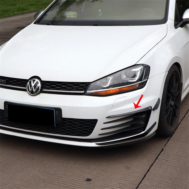 For VW Golf 7 MK7 GTI GTD 2012-2017 Front Bumper Side Air Vent Trim Fog Light Intake Frame Grille Splitter Spoiler Lip Canard