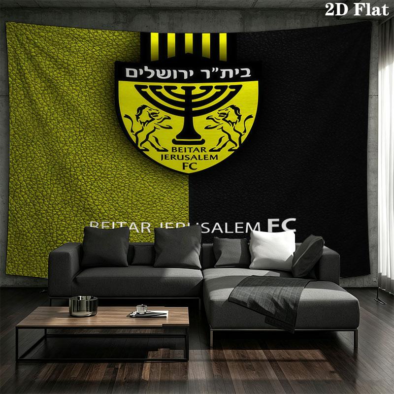Beitar Jerusalem Wall Tapestry Aesthetic Wall Hanging Printed Fabric Blanket Decorative Tapestries for Bedroom Living Room Home Decor