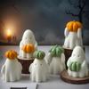 DIY Ghost Pumpkin Halloween Candle Mold Handmade Aroma Plaster Resin Silicone Molds Halloween Decoration Candles Making Supplies