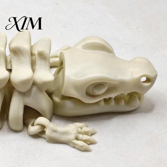 Креативные 3D-печатные костяные поделки 5 шт. 3D-артикулированный скелет дракона, украшение, фигурка с подвижными суставами, имитация окаменелостей, поделки, коллекционные предметы, гибкие