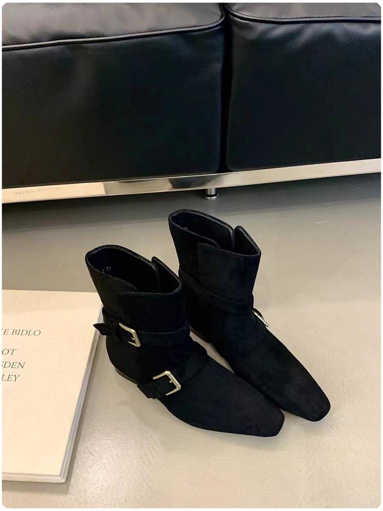 Модные новые осенне-зимние женские ботинки для активного отдыха 2024 года, высококачественные модные нескользящие однотонные женские туфли Botines De Mujer