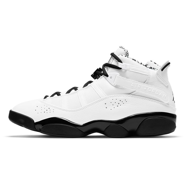 Кроссовки Air Jordan 6 Rings Motorsport 2021 для мужчин Белые Черные Металлически-золотые DD5077-107