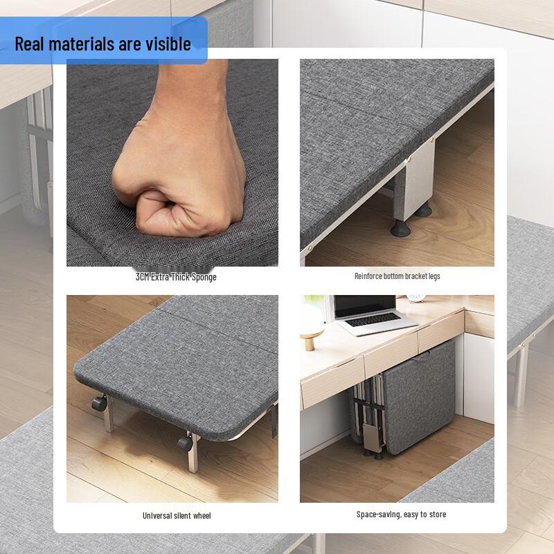 Tri-polar Folding Single Bed
