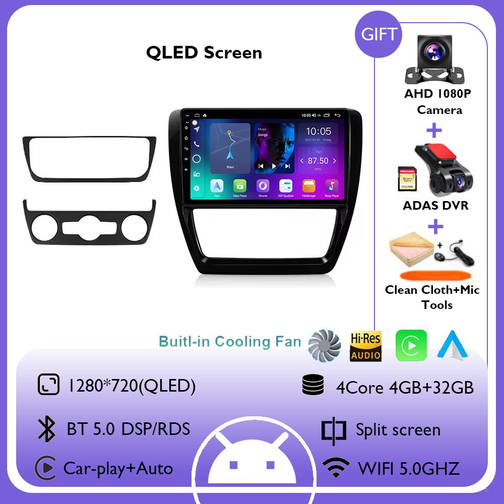 10-дюймовый автомобильный радиоприемник для Volkswagen VW Jetta 6 MK6 2011 - 2018 беспроводной Carplay Android Auto мультимедийный плеер автомобильная стереосистема навигация