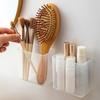 Wall-Mounted Storage Box Mirror Cabinet Self-Adhesive Small Items Storage Box Eyebrow Pencil Lipstick Lip Glaze Storage Box