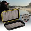 MUQZI Sports Accessory Portable Waterproof Fly Fishing Lure Bait Trout Flies Plastic Storage Box Case