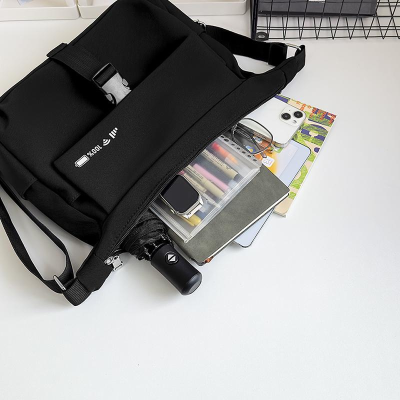Men's Crossbody Bag Student Shoulder Bag Women's Large Capacity Messenger Bag