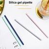 Curved Straight Straw Drinkware Food Grade Colorful Silicone Party Bar Accessories Mug Straws Long Flexible Reusable