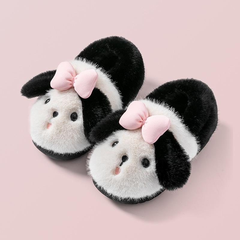 Новые хлопковые туфли зимние домашние мягкие нескользящие детские туфли из хлопка для мальчиков и девочек теплые плюшевые туфли