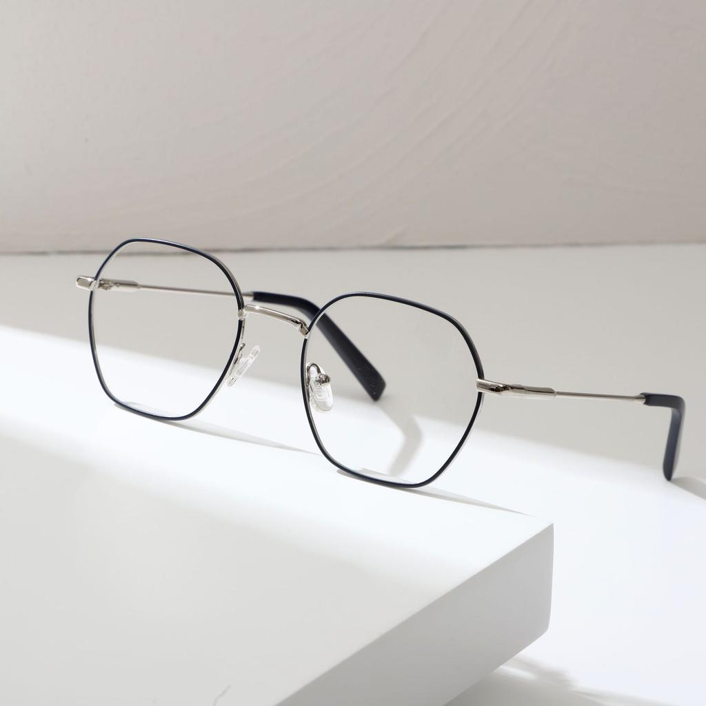Очки для близорукости, металлические очки Advanced Sense, простая оправа для очков с нестандартной формой лица, декоративное зеркало для пассажиров