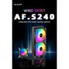 TEUCER AF-120 Water Cooler 12cm RGB Fan Processor Heatsink 120mm PC Water Cooling Radiator For intel 2011/1700/155X AMD AM4 AM5