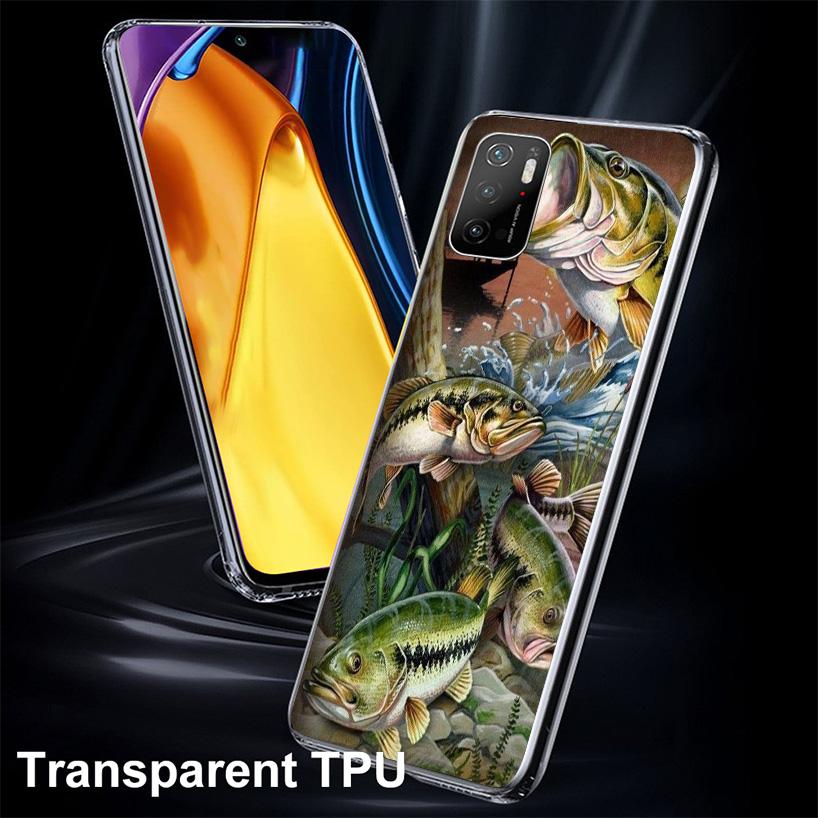 Offshore Angling Fishing Fish Rod Phone Case For Xiaomi Poco X7 X6 X5 Pro F7 Ultra Redmi 15C 15 13C 13 12C 12 10 10A 10C 9 9A 9C