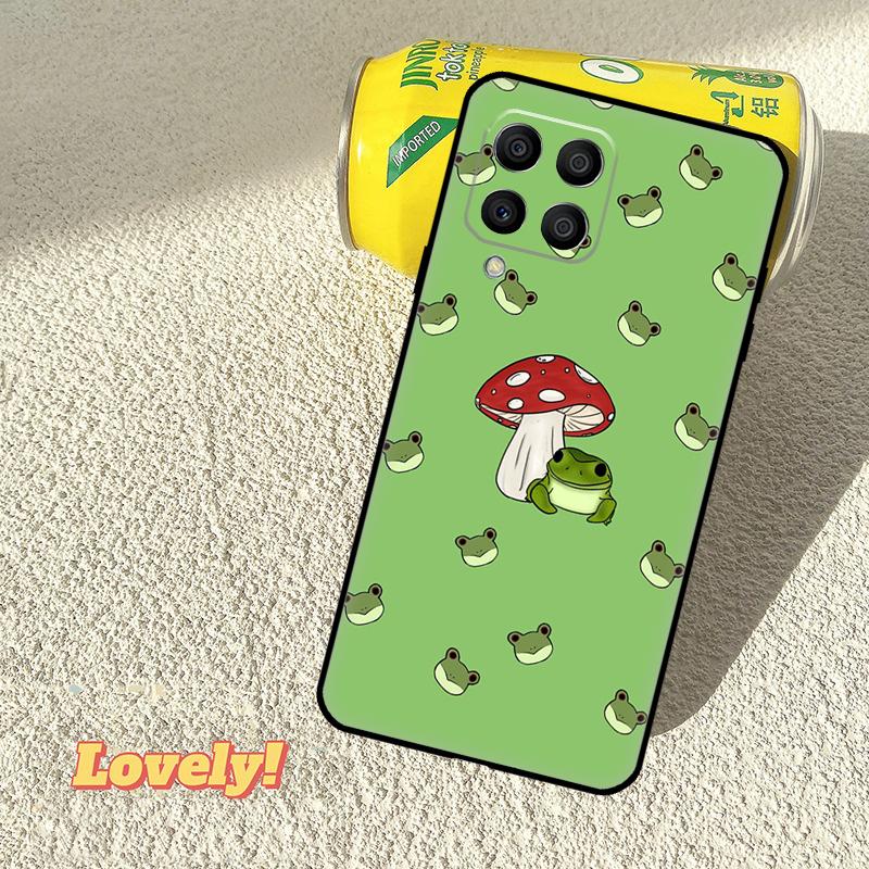 Милый Чехол-Лягушка с Грибом Для Samsung Galaxy M52 M36 M06 M16 M56 M33 M15 M55 M31 M13 M12 M14 M53 M32 M35 M34 M54