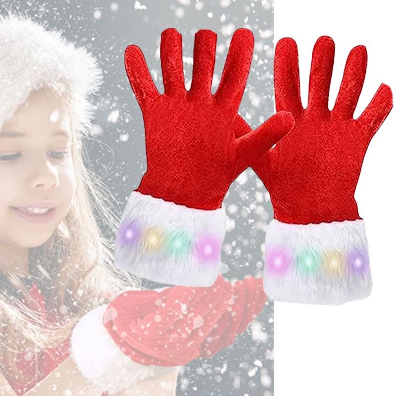 2023 Christmas Gloves With Furry Edge Stylish And Warm Adult Gloves