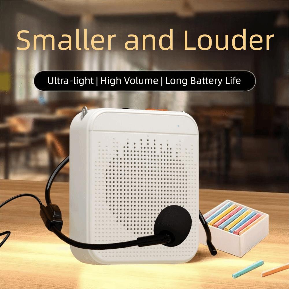 FM Radio Classroom Sound Speaker with Belt Sound Amplifier Wear-resistant Bluetooth Speaker Travel