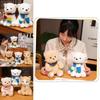 Adorable Plush Arctic Bear With Colorful Scarf Perfect For Kids Soft Toy Companion