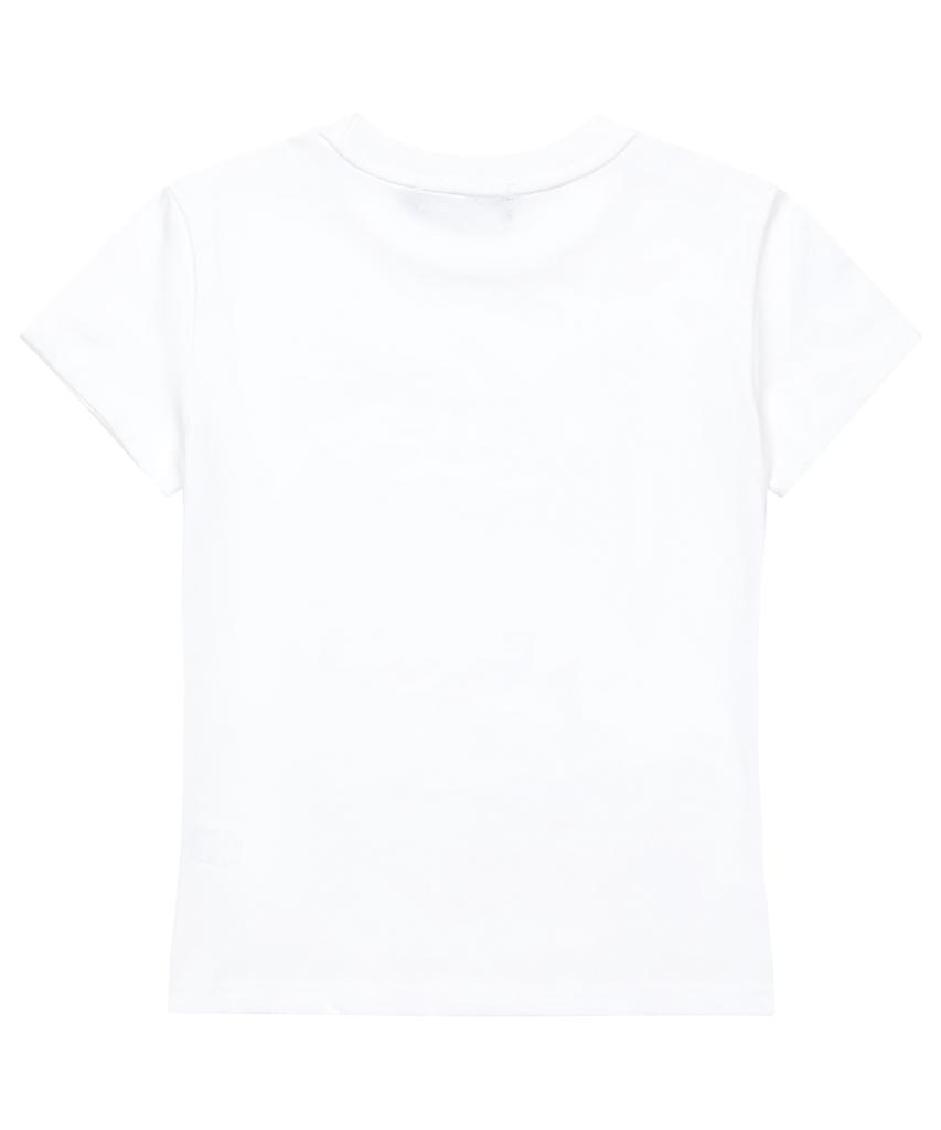 SHIRTMYLIPS (W) Kiss Mark Crop T-Shirt White