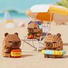 Cartoon Capybara Micro-particle Building Blocks Cute Capybara Doll Toys  For Kids Birthday Gifts