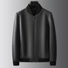 New Autumn and Winter Genuine Leather Jackets Sheepskin Leather Jackets Men's Autumn Baseball Collar Jackets Simple Jackets Men