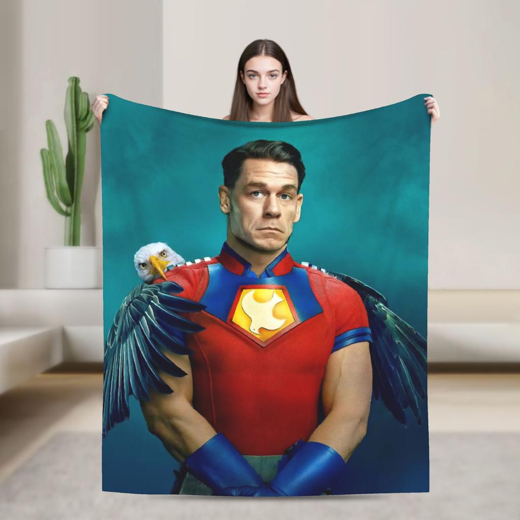Adrian Chase Vigilante Peacemaker Flannel Blanket Soft Warm Bedding Throws for Home Decor Airplane Bedspread Sofa Bed Cover