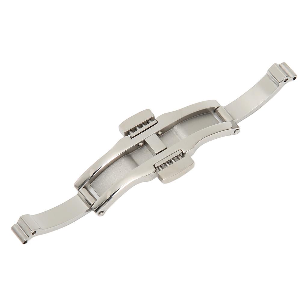Double Button Watch Deployment Clasp Stainless Steel Strap Clasp Replacement Accessory 5 X 21