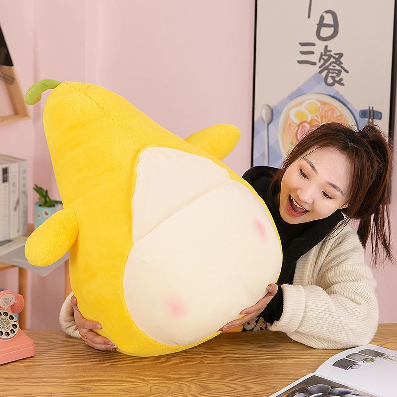 Adorable Yellow Duck Plush Toy Soft Stuffed Animal Pillow Perfect Bedtime Companion Gift