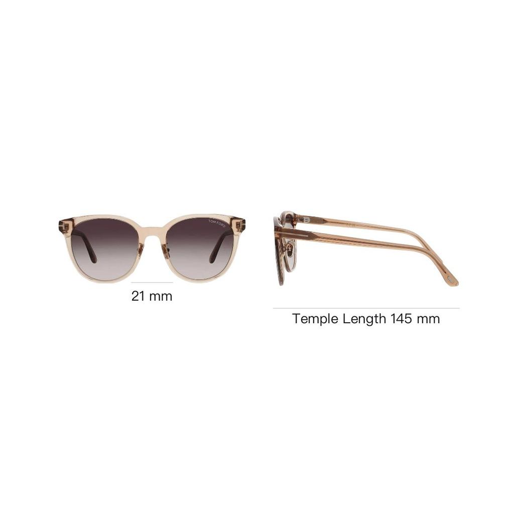 Personality Design Acetate Round Sunglasses Women sunglasses Light-Brown FT1133K45B