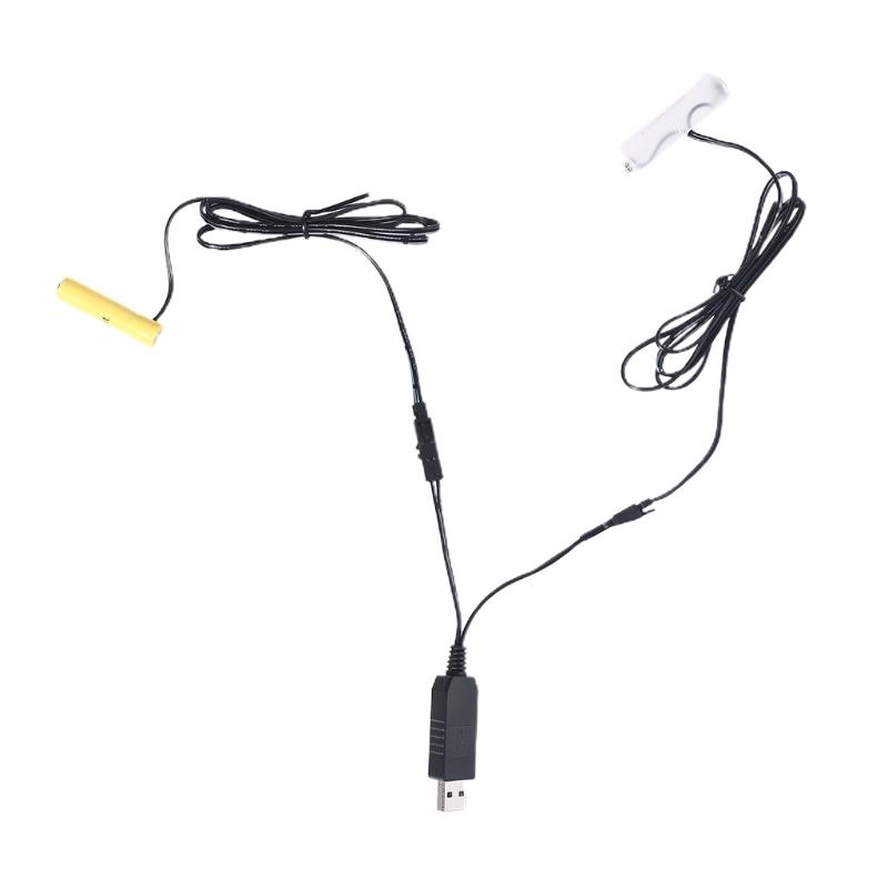 2-в-1 Устранитель батарей LR6 AA + LR3 AAA с адаптером питания от сети EU USB для радио, электрической игрушки, праздничных светодиодных огней