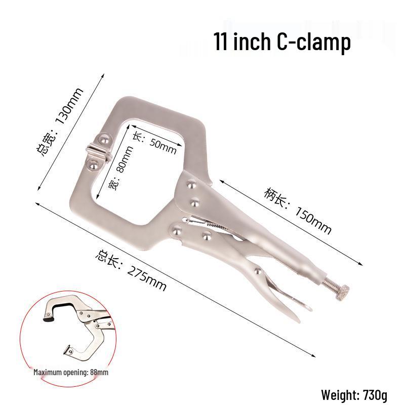 Профессиональный регулируемый многофункциональный инструмент плоскогубцы-тиски и трубный ключ