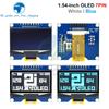 1,54-дюймовый 4-контактный 7-контактный белый синий желтый OLED-экранный модуль CH1116 с драйвером IC, совместимый с SSD1306, интерфейс SPI, 128*64
