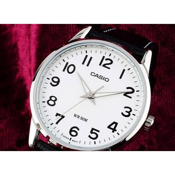 Casio Мужские кожаные часы MTP-1303L-7B