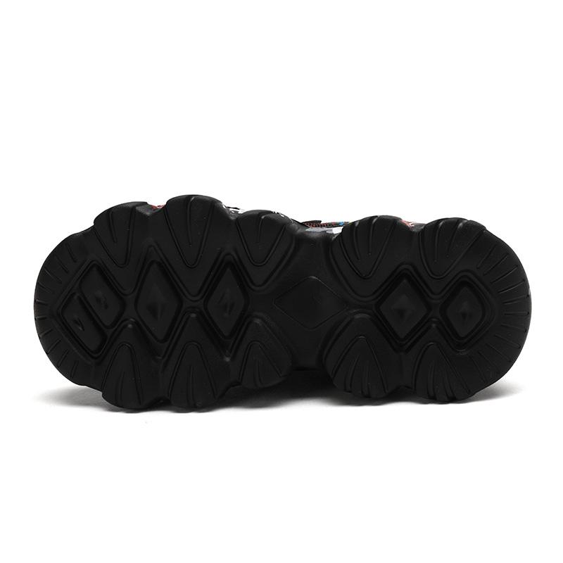 28-39 Children's Oversized Breathable and Fashionable Fly Woven Sports Shoes Thick Soled Velcro Outdoor Running Shoes