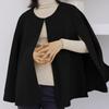 Весна Осень Новый Стиль Японский Стиль Куртка Круглый Вырез Свободный Крой Мантия Однотонный Топ Плюс Размер Стильное Женское Пальто