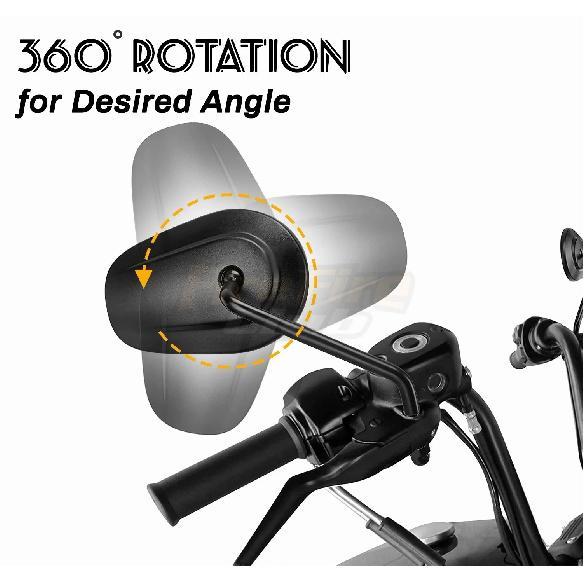 Мотоциклетное зеркало заднего вида 8 мм, черные боковые зеркала для Harley Dyna Electra Glide Fatboy Iron 883 Road Glide Sportster 883 1200