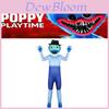Poppy Playtime Хагги Вагги Папа Косплей Комбинезоны Маска Костюм для вечеринки Наряды Идеально подходят для косплей-вечеринок и Хэллоуина!